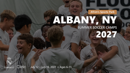 Real Madrid Foundation summer soccer camp 2027 in Albany, NY, July 12 – July 16, 2027. Ages 6–15.