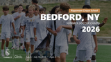 Kids in Real Madrid camp uniforms walking off the field together, carrying training balls during the Bedford, NY 2026 summer camp.