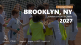 Real Madrid Foundation summer soccer camp 2027 in Brooklyn, NY, August 9 – August 13, 2027. Ages 6–15.
