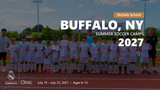 Real Madrid Foundation summer soccer camp 2027 in Buffalo, NY, July 19 – July 23, 2027. Ages 6–15.