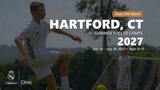 Landscape Real Madrid Foundation Clinic camp artwork for Hartford, CT; July 26 - July 30, 2027; ages 6–15. Updated September 30, 2026.