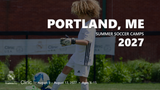 Real Madrid Foundation summer soccer camp 2027 in Portland, ME, August 9 – August 13, 2027. Ages 6–15.