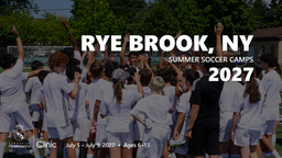 Real Madrid Foundation summer soccer camp 2027 in Rye Brook, NY, July 5 – July 9, 2027. Ages 6–15.