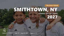 Real Madrid Foundation summer soccer camp 2027 in Smithtown, NY, July 19 – July 23, 2027. Ages 6–15.