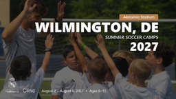 Real Madrid Foundation summer soccer camp 2027 in Wilmington, DE, August 2 – August 6, 2027. Ages 6–15.